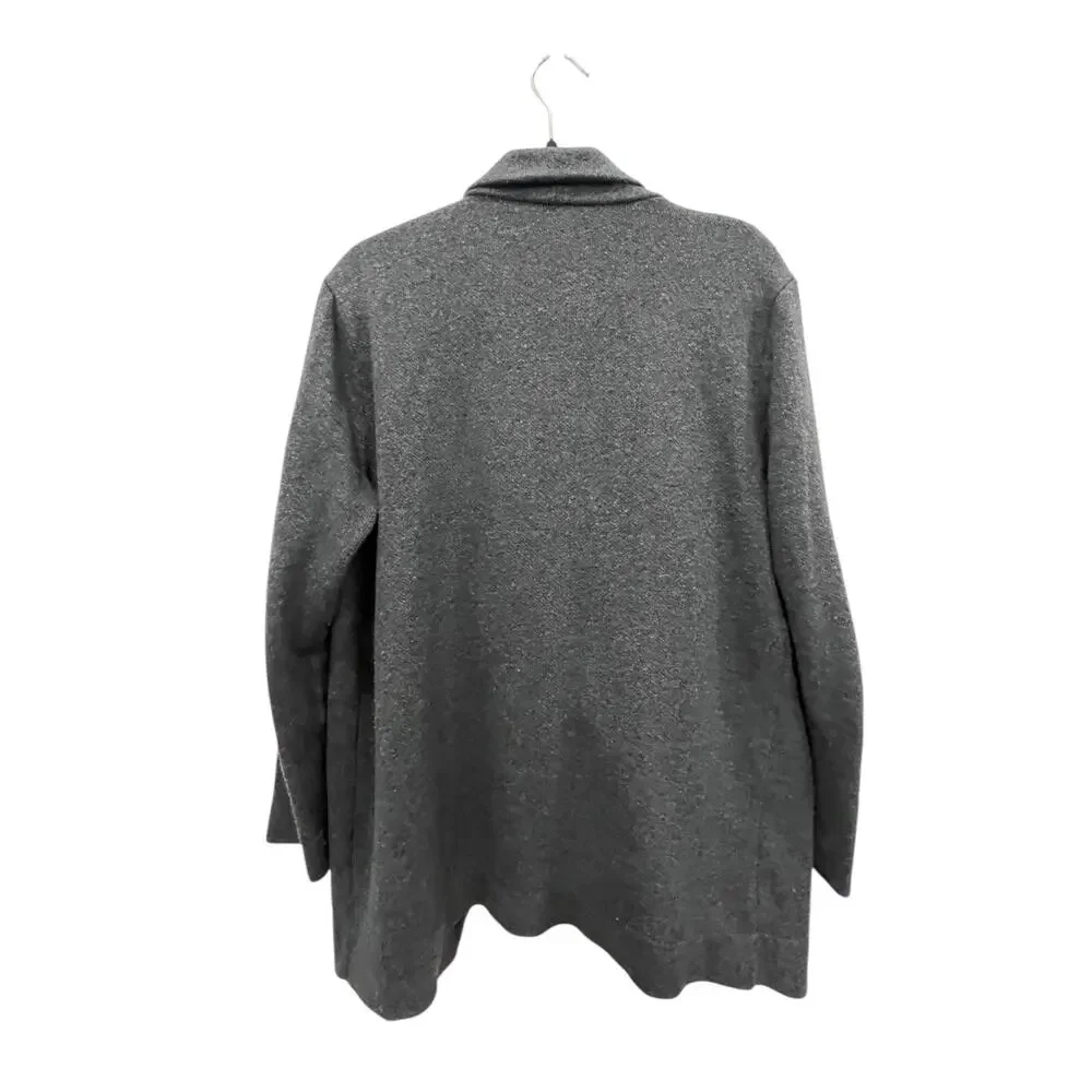 J. Crew Open Drape Charcoal Cardigan Size Small